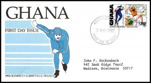 Ghana 1377 Olympics Typed FDC