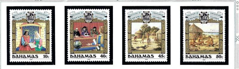 Bahamas 640-43 MNH 1988 Discovery of America