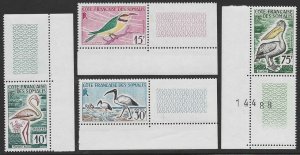 Somali Coast 1960 Birds Set #283-286 VF-LH CV $29.00