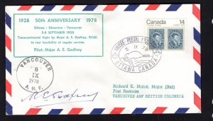 Canada 1978 50th anniversary of First Flight #A7832 Ottawa (cover 3)