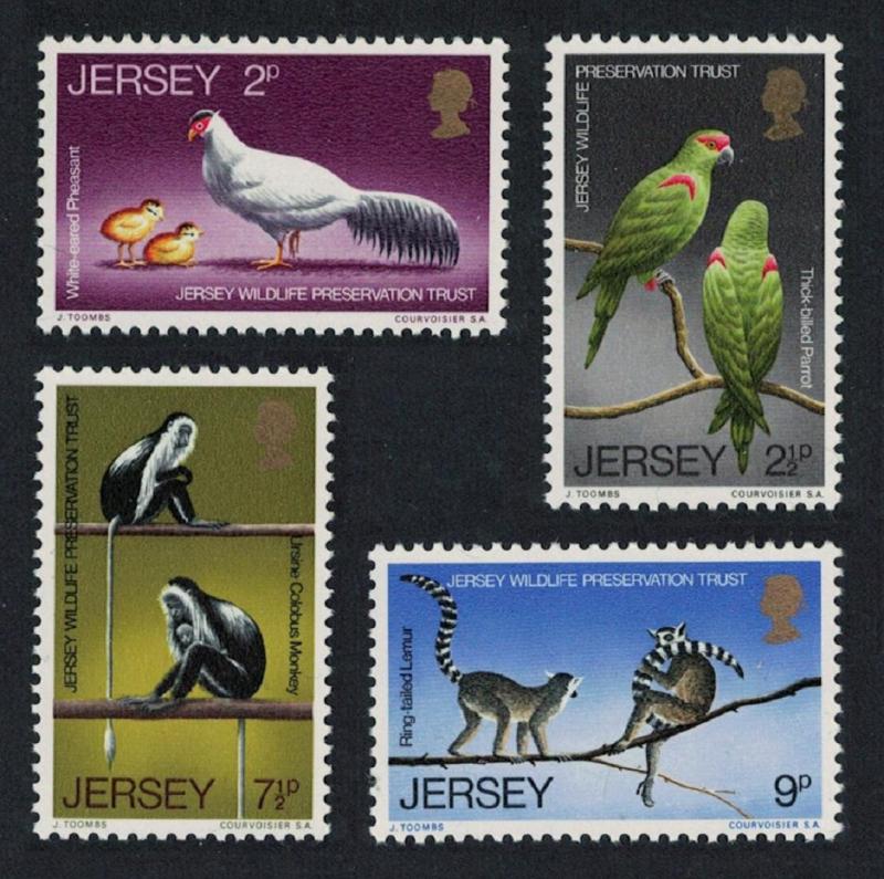 Jersey Pheasant Parrot Birds Monkeys Lemurs Wildlife Preservation Trust 4v