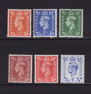 Great Britain 280-285 Set MH King George VI