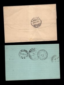 Brazil  2 diff used postal covers and cards