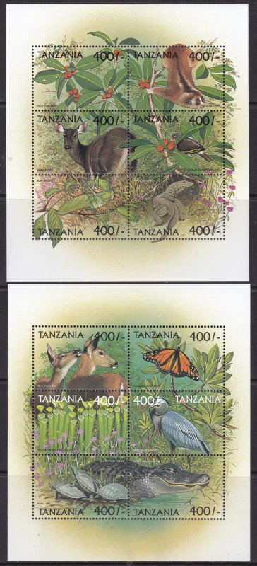 Tanzania, Fauna, Birds, Animals MNH / 1999