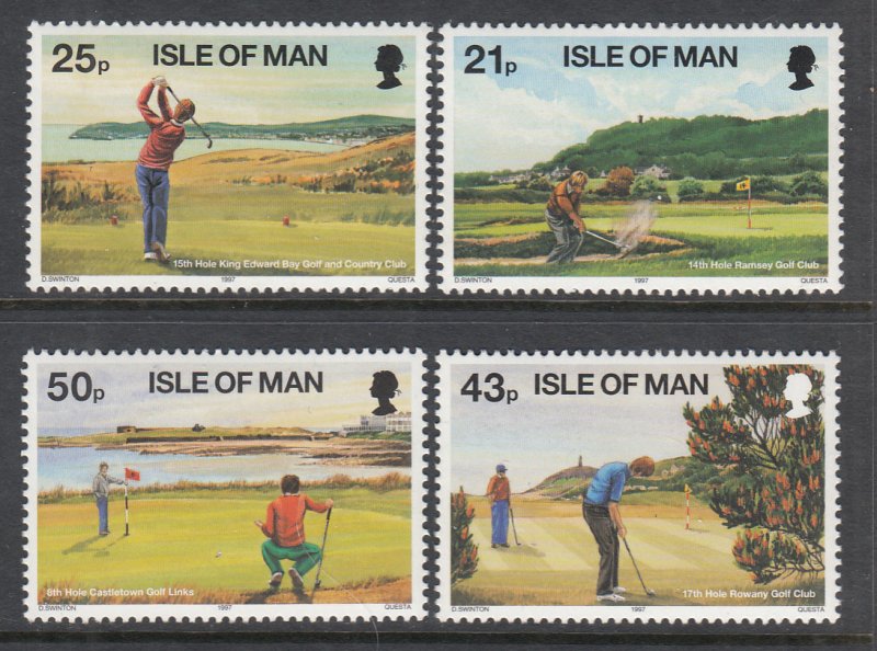 Isle of Man 752-755 Golf MNH VF