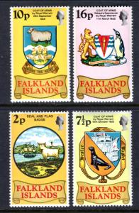 Falkland Islands 241-244 Coat of Arms MNH VF