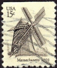 United States 1740 - Used - 15c Windmill, MA, 1793 (1980)