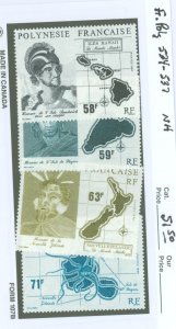 French Polynesia #534-537 Mint (NH) Single (Complete Set)