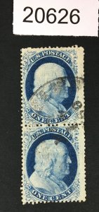 MOMEN: US STAMPS # 24 PAIR USED POS.3-13L8 LOT # 20626