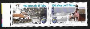 Chile 2012 El Tabo Anniversary Sc 1578 Strip MNH B75