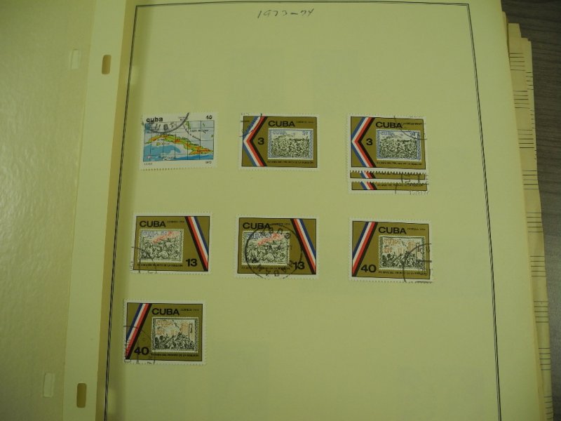 CUBA, 100s & 100s of Stamps mostly hinged on Scott pages