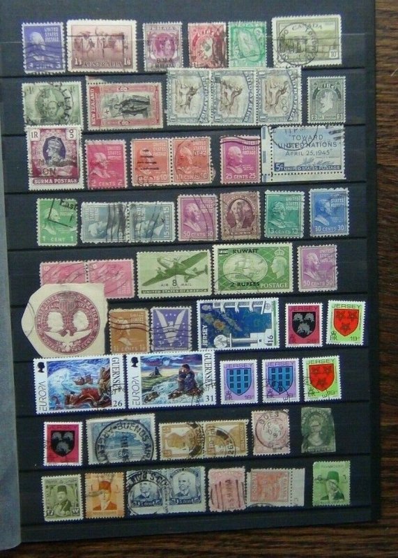 World with Burma 1r United States of America Guernsey Europa Kuwait 2/6 Used