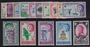 Cayman Islands Sc #153-67 (1962) Queen Elizabeth II First Pictorial Mint VF