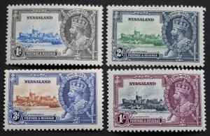 Nyasaland 1935 GV Silver Jubilee set SG 123/126 mint