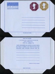 ASP83 4p and 1p Stamped to order Airmail Letter sheet format D Mint RARE