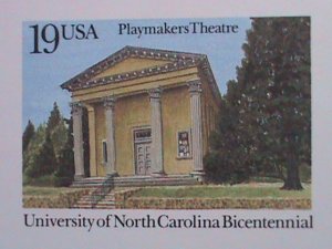 ​UNITED STATES-1993-BICENTENNIAL OF UNIVERSITY OF NORTH CAROLINA-MNH-POST CARD