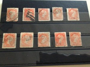 Canada Queen Victoria used stamps A10232