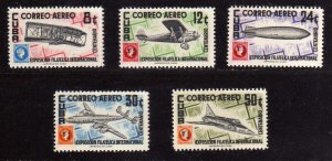 1955 - Cuba - Scott nº  C 122 - C 126 - MNH - CU-094