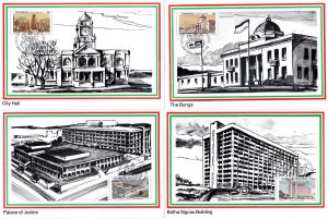 Transkei - 1982 Centenary of Umtata Maxi Card Set SG 112-115