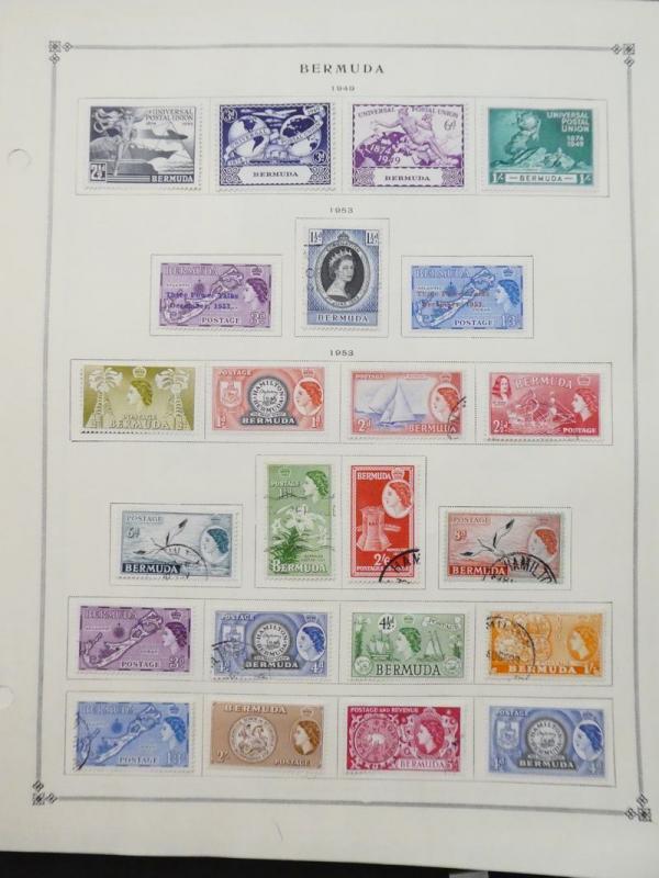 EDW1949SELL : BERMUDA Very clean Mint & Used collection on album pages. Cat