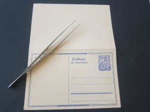 Germany Postal Stationery Folded Postcard mint 