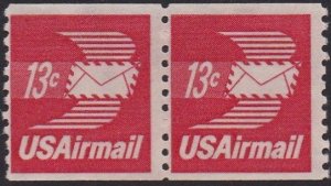 C83 Winged Envelope Coil Pair MNH