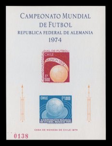 1974 - Chile - Mundial de Futbol - Mi. 804 - HB NUMERADA - MNH - 03