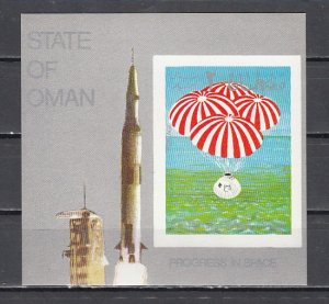 Oman State, 1969 Local issue. Progress in Space, IMPERF s/sheet. ^