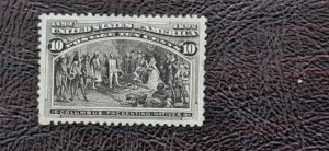 scott 237; unused, limited gum; VF/XF centering