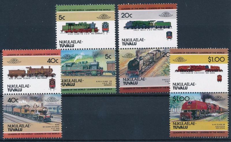 [63590] Tuvalu Nukulaelae 1984 Railway Train Eisenbahn Chemin de Fer  MNH