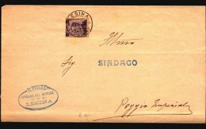 Italy SC# 154 on 1920s Wrapper / Single Franking - Z17876