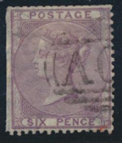 Jamaica ( GB stamps)  SG Z5 Used  Lilac  see scan and details