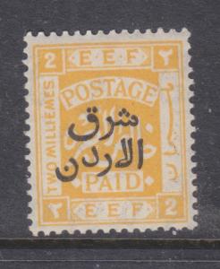 TRANSJORDAN, 1925 on Palestine, 2m. & 4m., lhm.