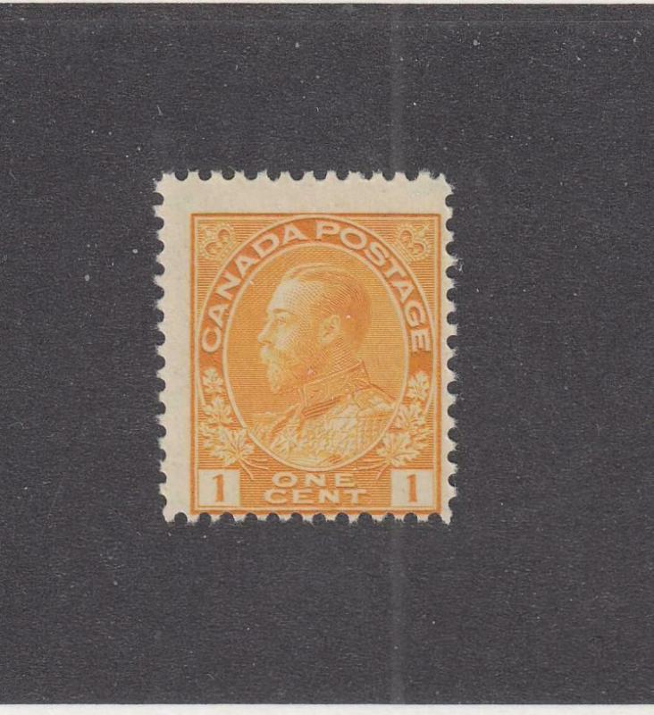 CANADA (MK3107) # 105  F-MNH  1cts 1922  KGV ADMIRAL / ORANGE-YELLOW CAT VAL $30