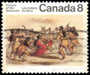 Canada 575 - Used - 8c Dance of the Kutcha-Kutchin Tribe (1975)