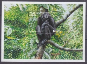 1996 Maldive Islands 2742/B374 Fauna - Monkey 7,00 €