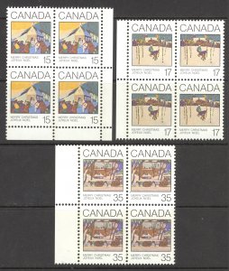 Canada Sc# 870 MNH PB Set/4 (SEALED) 1980 15c Christmas-Christmas Morning