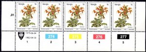 Venda - 1979 Flowers 1c p14 1982.04.30 Plate Block MNH** SG 5a