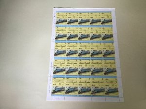 Nevis Mallard A4 Class  Locomotive Railway Train MNH full  stamps sheet 49605