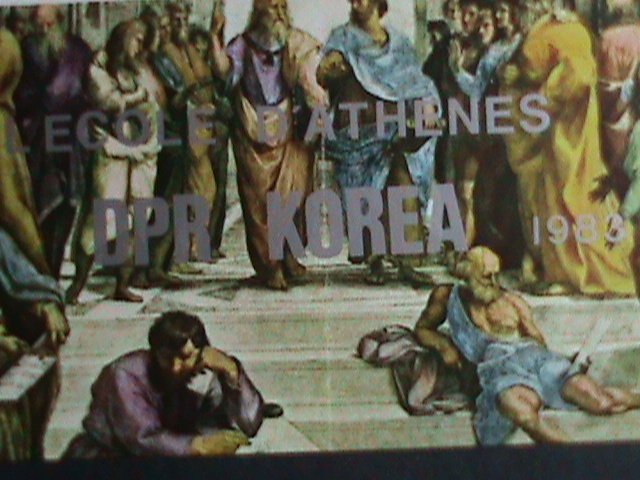 ​KOREA STAMP:1983- SC#2285 500TH ANNIV:BIRTH OF RAPHAEL-PAINTER IMPERF-MNH S/S