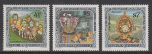 Austria 1548-50 Folk Festivals mnh