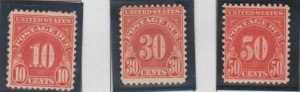 U.S. Scott #J79-J86 Postage Due Stamps - Mint Set