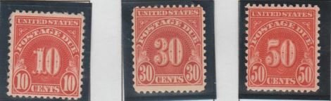 U.S. Scott #J79-J86 Postage Due Stamps - Mint Set