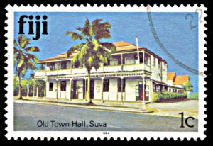 Fiji 409b, used, Old Town Hall, '1994' imprint