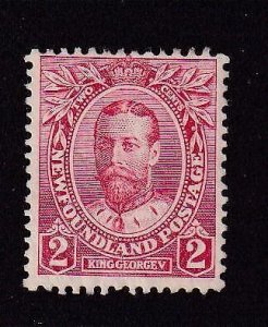NEWFOUNDLAND # 105 VF-MLH x 4 SHADES? KGV FROM THE ROYAL FAMILY ISSUES