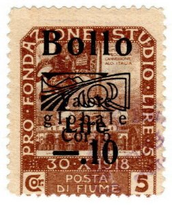 (I.B) Italy Revenue : Fiume Duty 0.10L on 5c OP