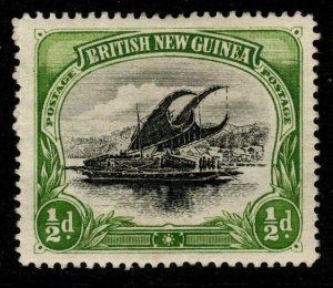 PAPUA SG1 1901 ½d BLACK & YELLOW-GREEN MTD MINT 