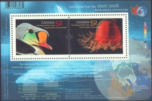 Canada #2205a, b, Complete Set, 2006, Birds, Polar, Marine Life, Never Hinged