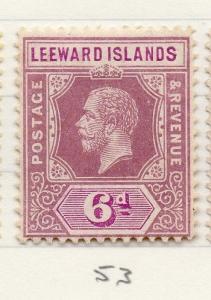 Leeward Islands 1000 Early Issue Fine Mint Hinged 6d. 203470