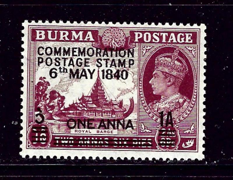 Burma 34 MH 1940 overprint